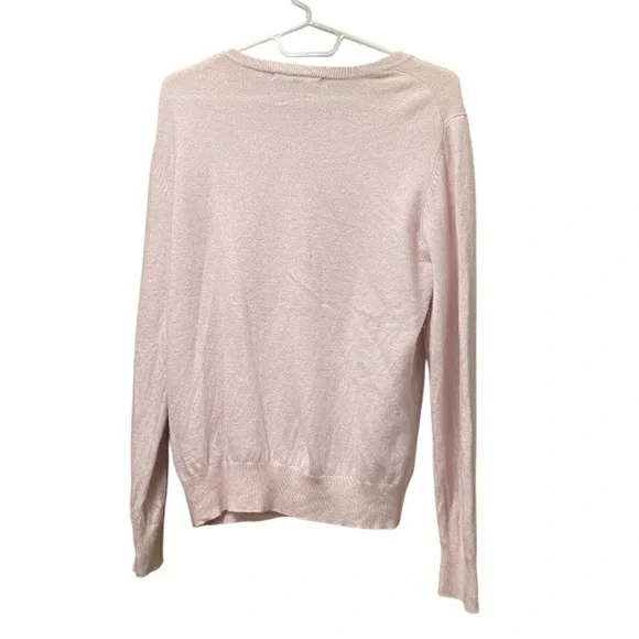 Quince Mongolian cashmere Light Pink Crewneck Sweater XL - Picture 3 of 6